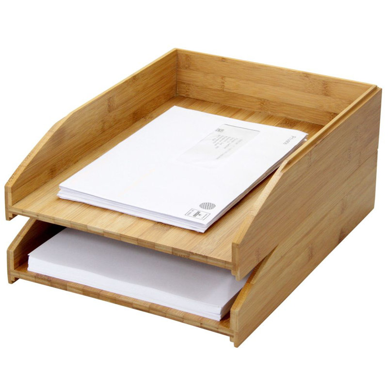 Wood Paper Organiser