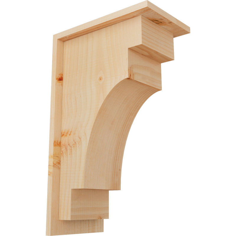 Corbeau méditerranéen avec contre-plaque, H 20 po x l 7,5 po x P 12 po, Sapin de Douglas, Lisse