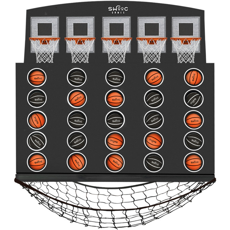 Gamme de poteaux bas | Panier de basketball mural 4 de suite