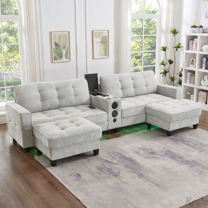 Canapé modulaire Modern, Gris clair