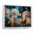 White Floater Framed