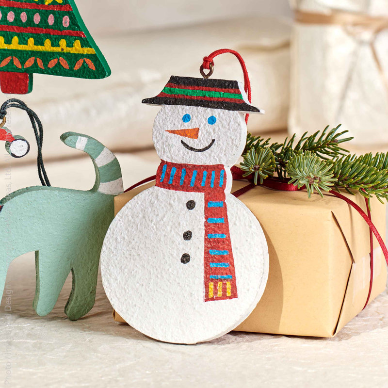 Ornement Sugarplum - bonhomme de neige