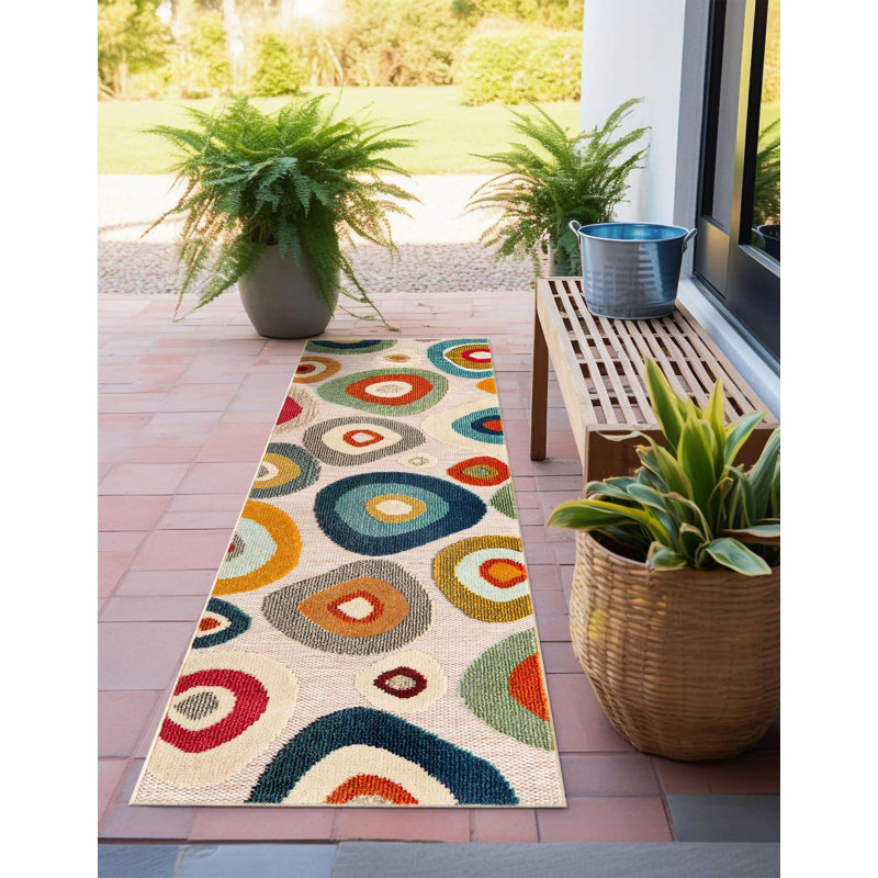 Wrought Studio Jake Marelda Indoor/Outdoor Area Rug, Runner 2' x 6'1"