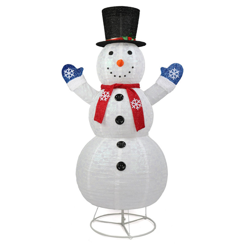 Décoration de Noël bonhomme de neige éclairée de 6 pi Jaicie