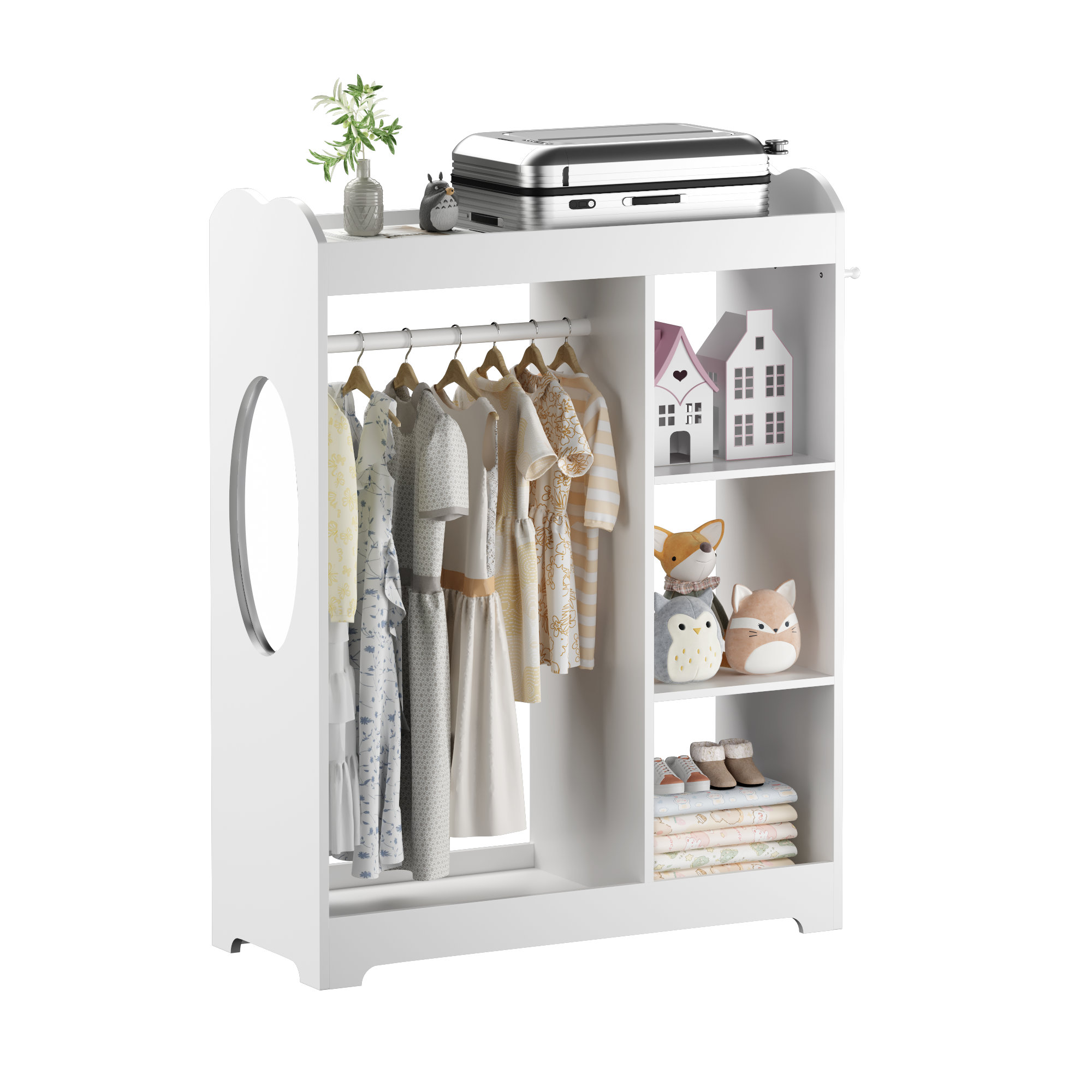 Kids Dress Up Storage - White