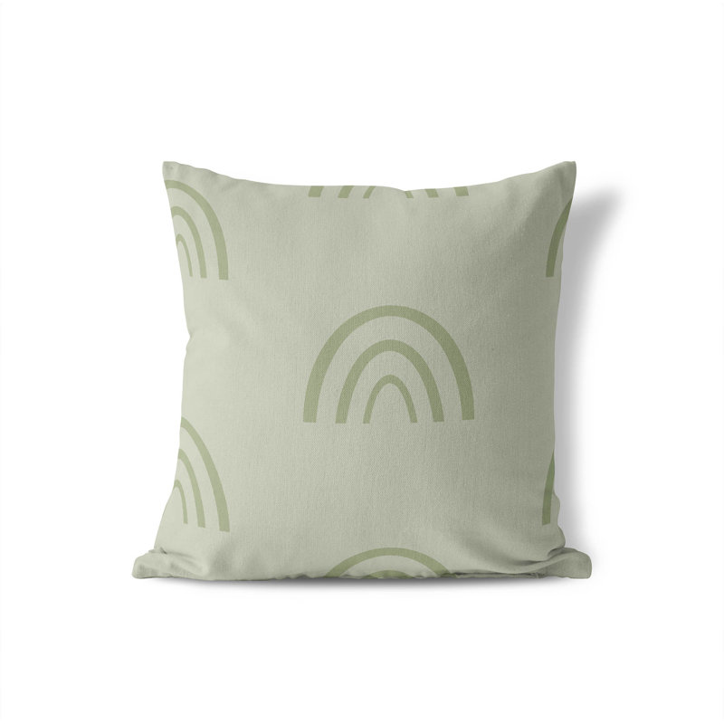 Coussin Plain Bows, Vert clair, H 20 po x l 20 po