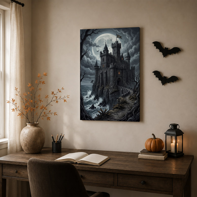 Art mural sur toile Halloween, H 18 po x l 12 po