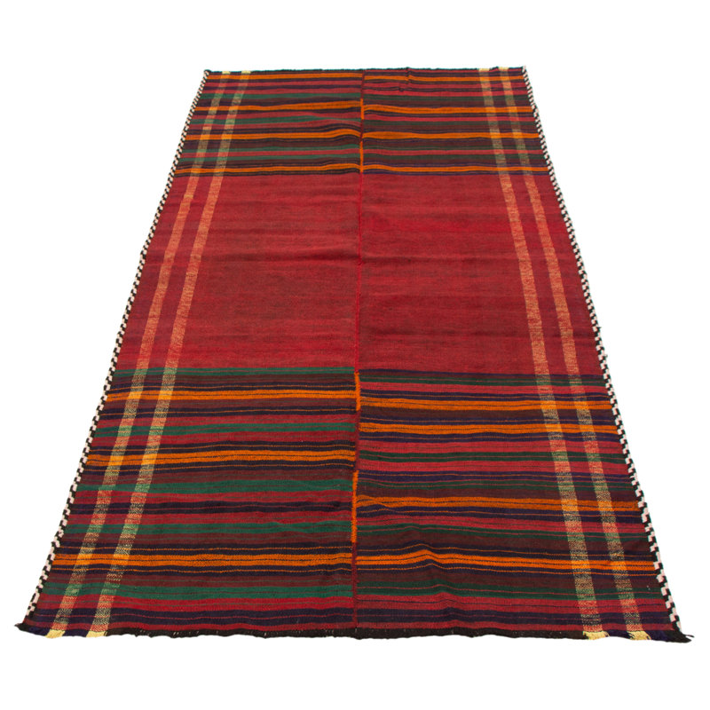 Kilim rouge Shirvan 5 pi 0 po x 10 pi 7 po