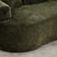 Chenille courbée avec 3 coussins, olive, siège profond pour appartement, mousse à mémoire de forme, sans assemblage, animal de compagnie, poids de 300 lb, petite capacité