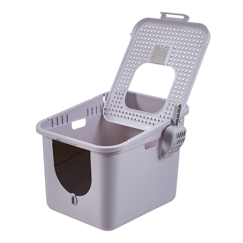 Polyethylene Plastic Litter Box with Scoop