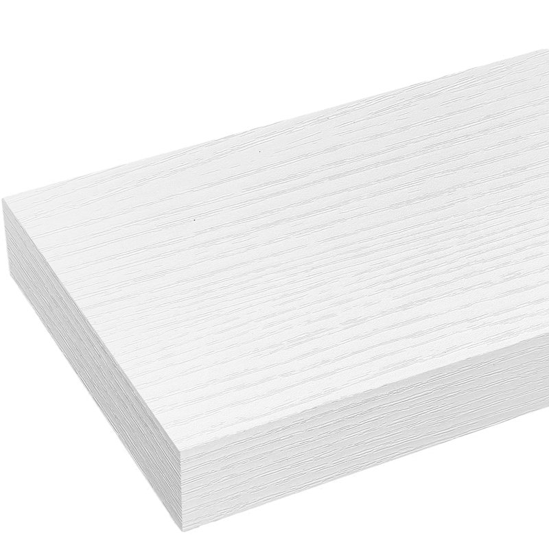 Tablettes flottantes blanches de 23,6 po, tablette flottante murale pour le salon, la chambre à coucher et la salle de bain