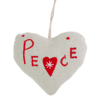 10cm Fabric Holiday Shaped Ornament