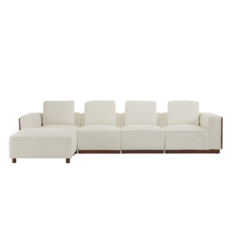 Canapé modulaire en L Ayotte, H 33,25 po x l 130 po x P 63,55 po