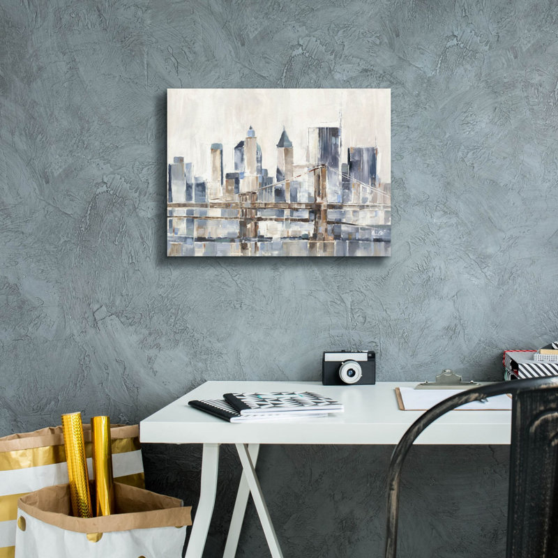 «Blue Hour 1» par Ethan Harper, art mural sur toile, H 12 po x l 16 po x P 0,75 po
