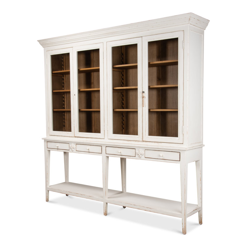 Wilkesville Solid Wood China Cabinet, White