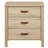 Ashae 3 Drawer oak End table