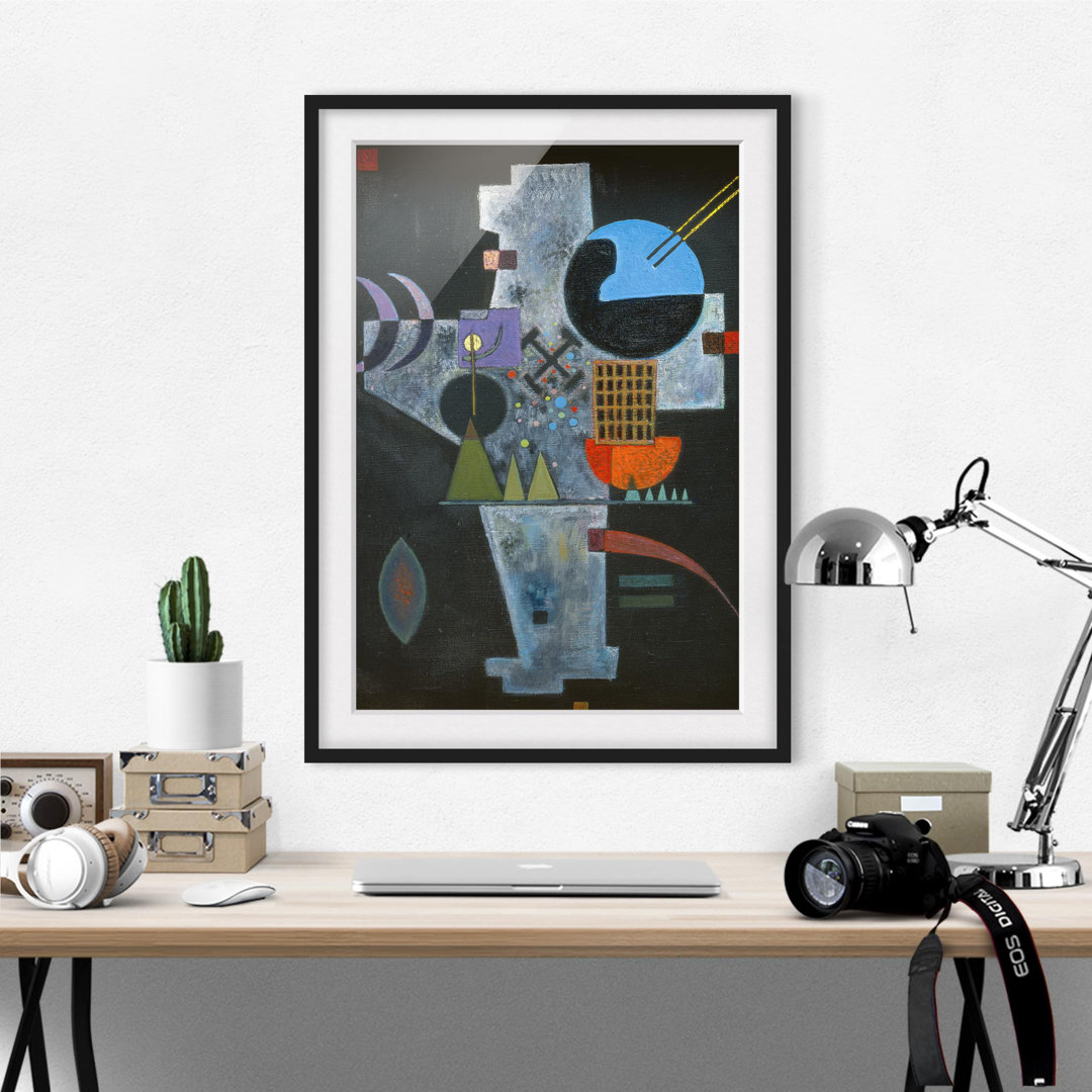 Gerahmtes Poster Die Form des Kreuzes von Wassily Kandinsky