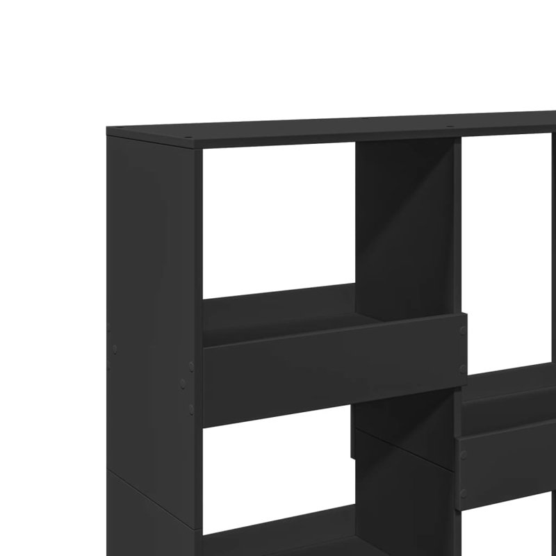 Amiliah 100cm W Bookcase, Black, 175cm H x 100cm W x 33cm D