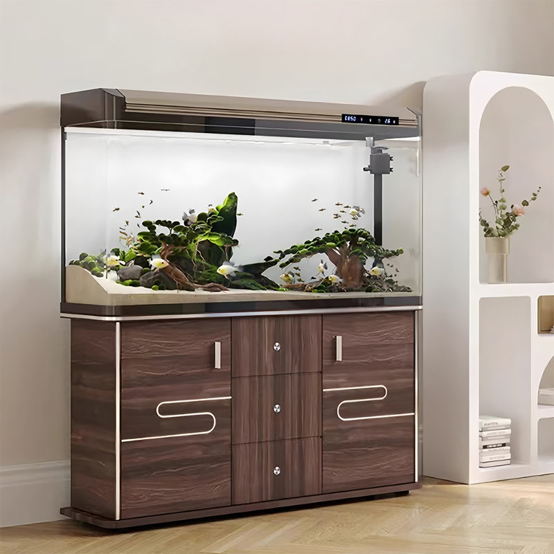 Mid-Size Floor-Standing Aquarium With Cabinet