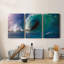 Waimea Bay Wave - Toile tendue avec châssis de qualité supérieure - Prêt à être accroché-1099259573