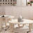 Cream style retro simple coffee table
