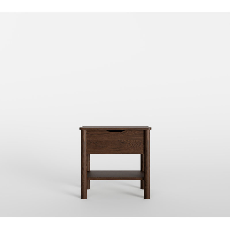Table de chevet 1 tiroir Ardin, Noyer