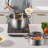 VEVOR Stainless Steel Steamer Basket with 11'' Diameter