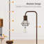 Lampe sur pied DEL à finition argent argentée H 62,99 po x l 8,46 po x P 8,46 po x H 62,99 po x l 8,46 po x P 8,46 po-1608946239