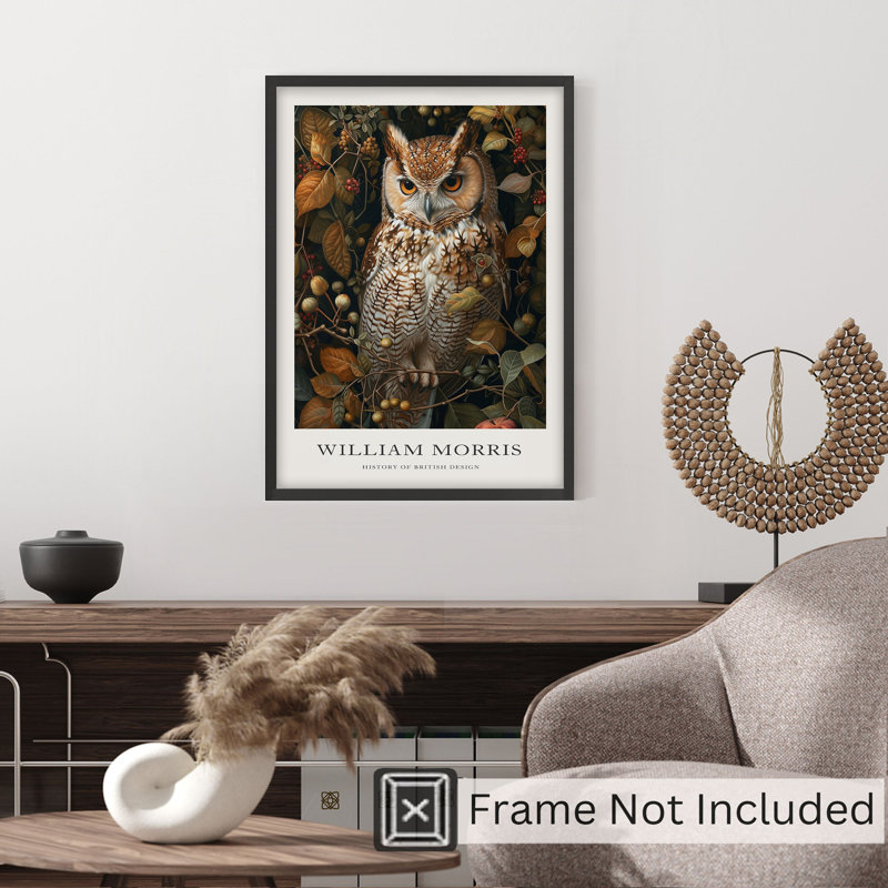 Animaux, animaux, William Morris Owl, H 36 po x l 24 po