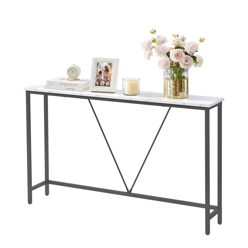 Console pour canapé, console d'entrée étroite, pour salon, chambre à coucher, assemblage facile
