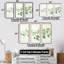 Feuilles vertes, charme minimaliste - ensemble d'art mural feuilles-107748072-107748078