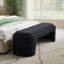 65" W Modern Minimalist Curved Upholstered Bench-1813952439