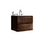 Meuble-lavabo mural noyer 24 po avec lavabo en céramique - Tiroirs silencieux, moderne et spacieux, luxe-1282058516-1282058520
