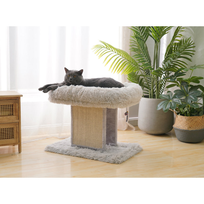 Catry 18.5" Cat Tree with Scratching Post and Mouse Toy