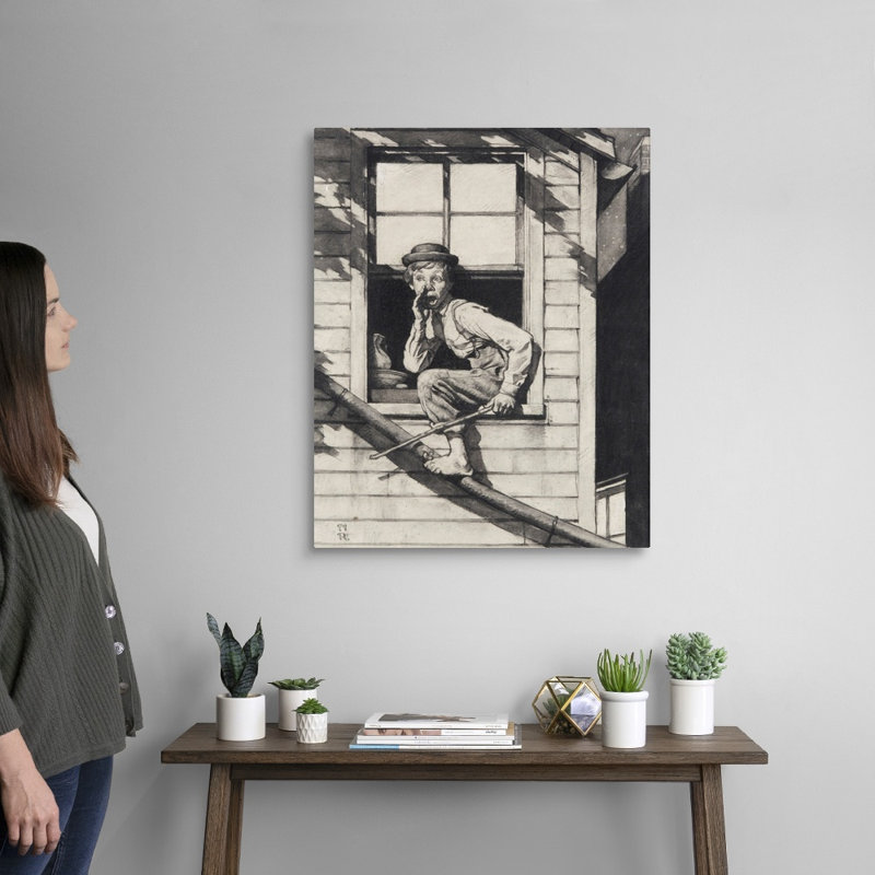 Art mural sur toile Tom Sawyer, Toile tendue, H 30 po x l 24 po x P 1,25 po