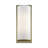 1 Light Antique Brass Large ADA Sconce With Hand Crafted Off-White Fabric Shade-1972272994