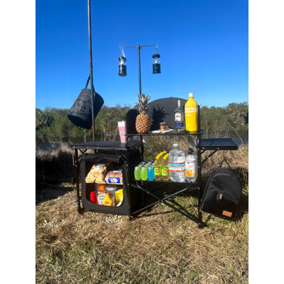 Table de camping, cuisine de camp, station de cuisson