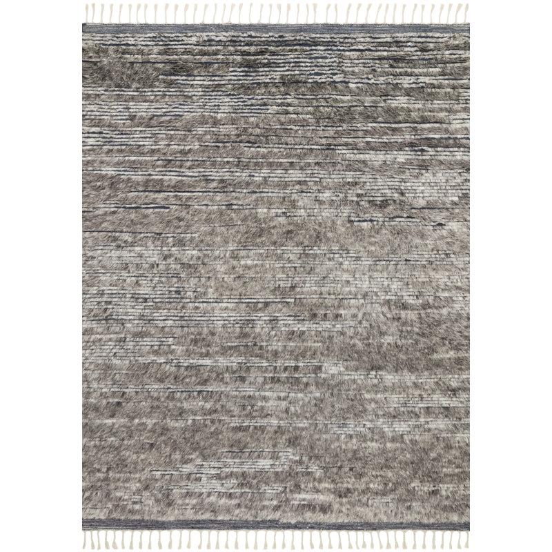 Benjamin Hand Knotted Wool Indoor Rug, Rectangle 5'6" x 8'6"