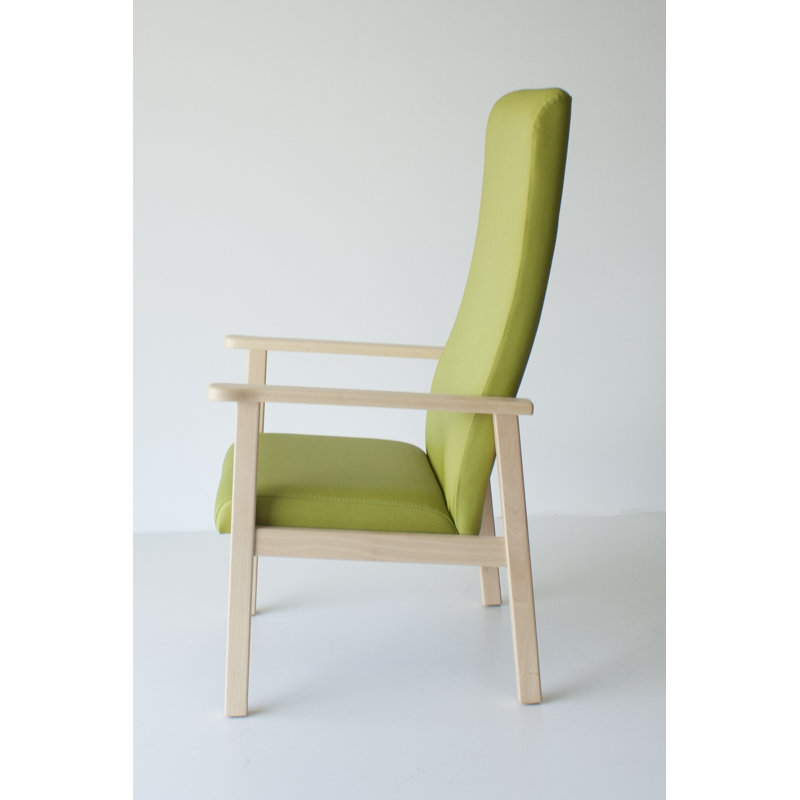 Allenhurst Upholstered Armchair, Green, Natural