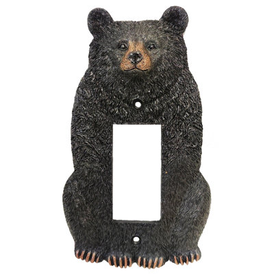 Bear Single Rocker Electrical Light Switch Cover Wall Plate