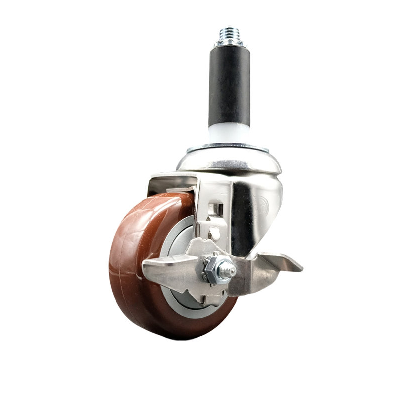 Polyurethane Casters, Maroon