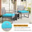 3 Pieces Patio Sets, Outdoor Conversation Porch Bistro Sets Rattan Wicker Small Furniture Chairs With Coffee Table-2043368153-2043368134