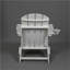 Chaise Adirondack pliante en PEHD avec porte-gobelet double - Chaise Adirondack en composite avec texture bois-780130037
