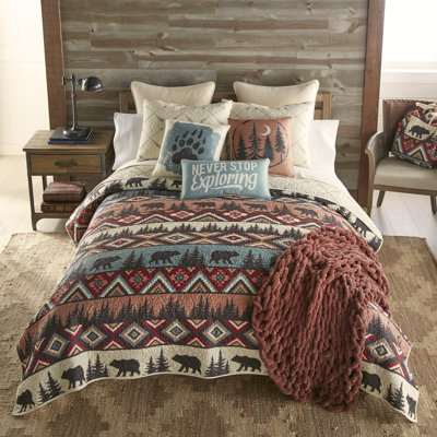 Bear Totem Rectangular Pillow Cover & Insert