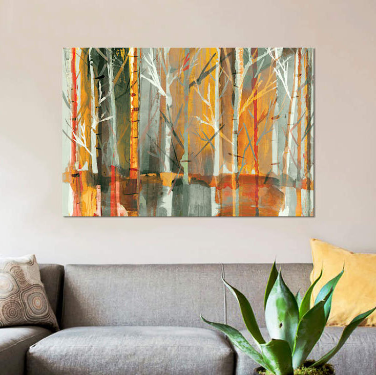 «Sunset», impression sur toile, H 40 po x l 60 po x P 1,5 po, Pas de tapis, Toile tendue