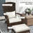 Tenley Outdoor Adirondack Chair With Ottoman-142763479