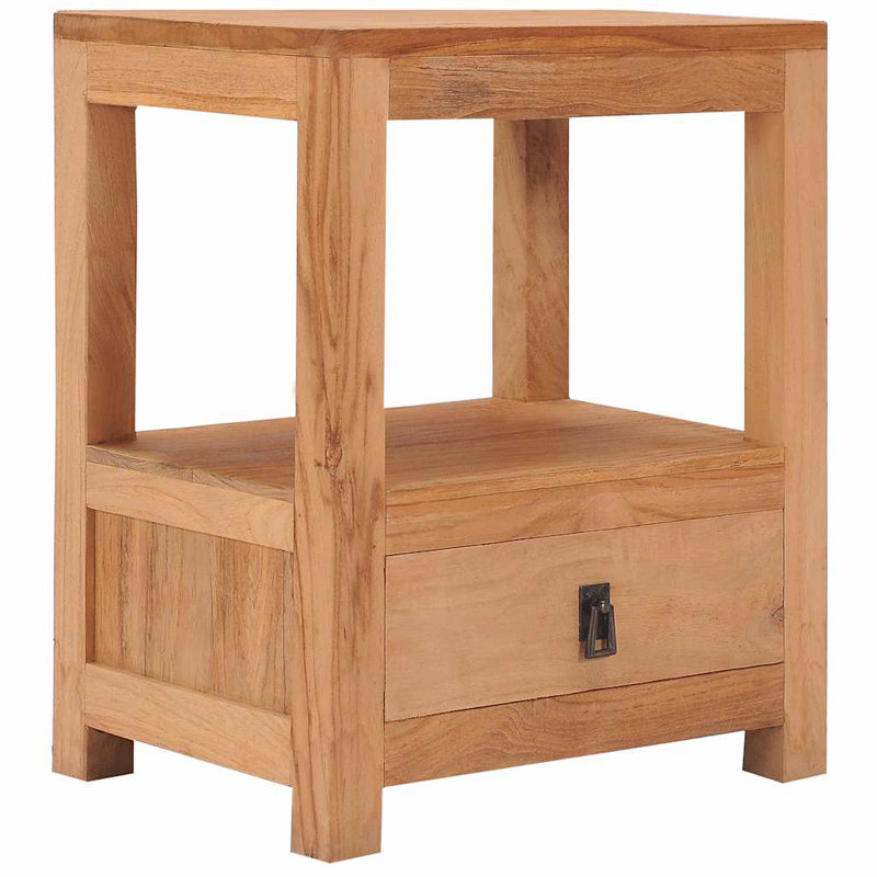 Bierce 40cm W Solid Wood Bedside Table