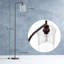 Grande lampe sur pied à arche / arche industrielle avec abat-jour en verre et 2 ampoules incluses Rogan-80794329