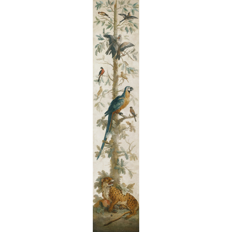 Tropical Vertical Painting 3 Print by Grand Archives, Walnut