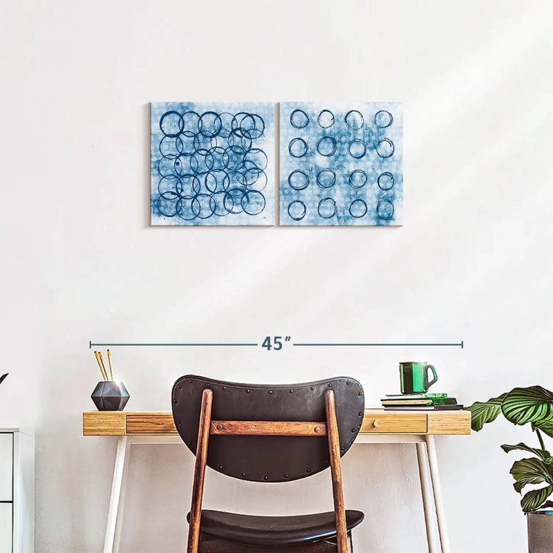 Eclipse Diptych, 15" H x 31" W